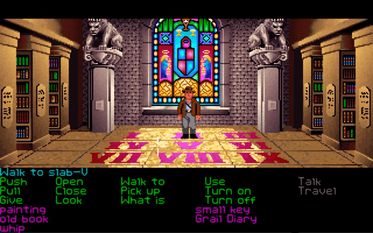 Gameplay screen of Indiana Jones and the Last Crusade: The Graphic Adventure (6/8)