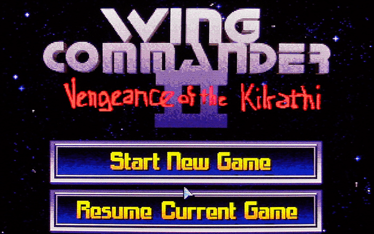 Gameplay screen of Wing Commander II: Vengeance of the Kilrathi (8/8)