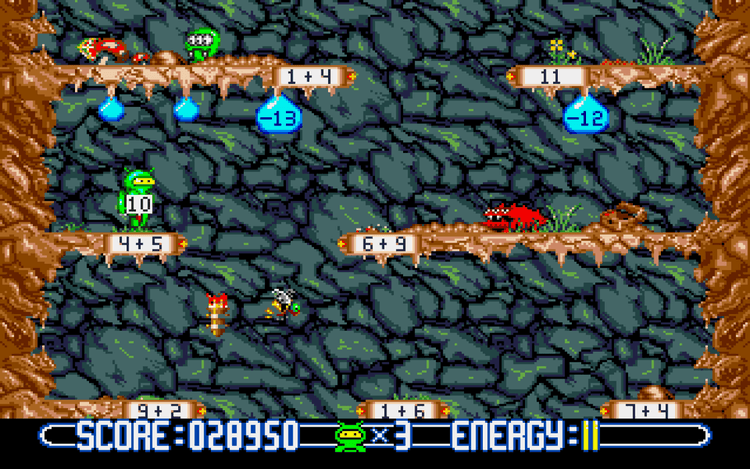 Gameplay screen of Math Blaster: Episode One - In Search of Spot (3/4)