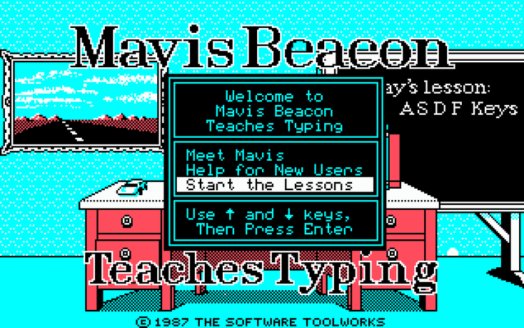 Gameplay screen of Mavis Beacon Teaches Typing! (2/8)