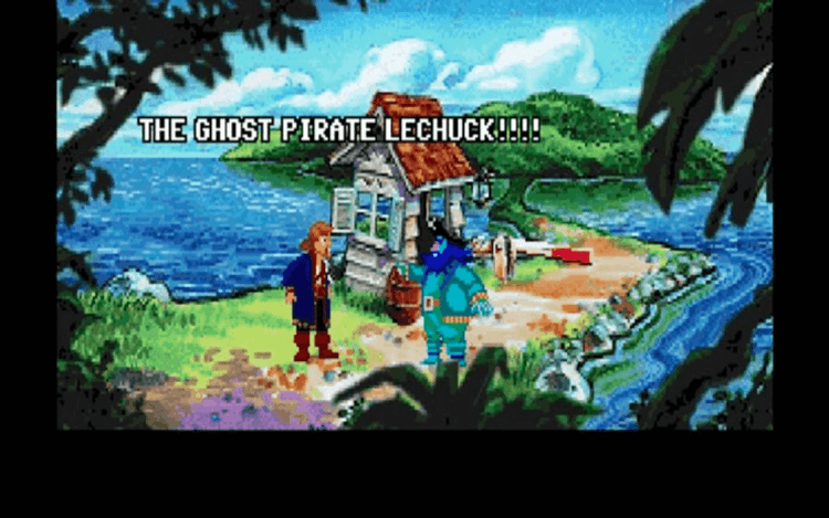 Gameplay screen of Monkey Island 2: LeChuck's Revenge (7/8)