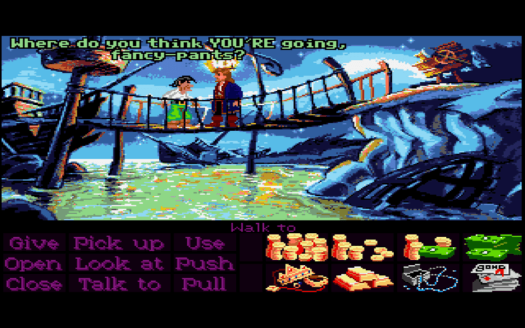 Gameplay screen of Monkey Island 2: LeChuck's Revenge (2/8)