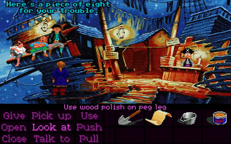 Gameplay screen of Monkey Island 2: LeChuck's Revenge (6/8)