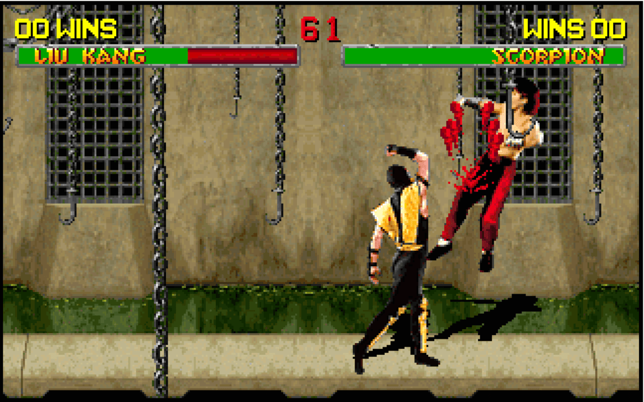 Gameplay screen of Mortal Kombat (7/8)