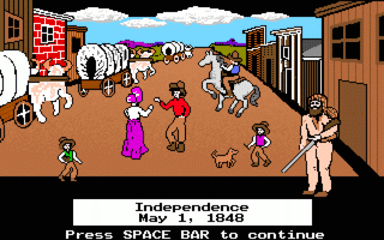 Gameplay screen of The Oregon Trail (8/8)