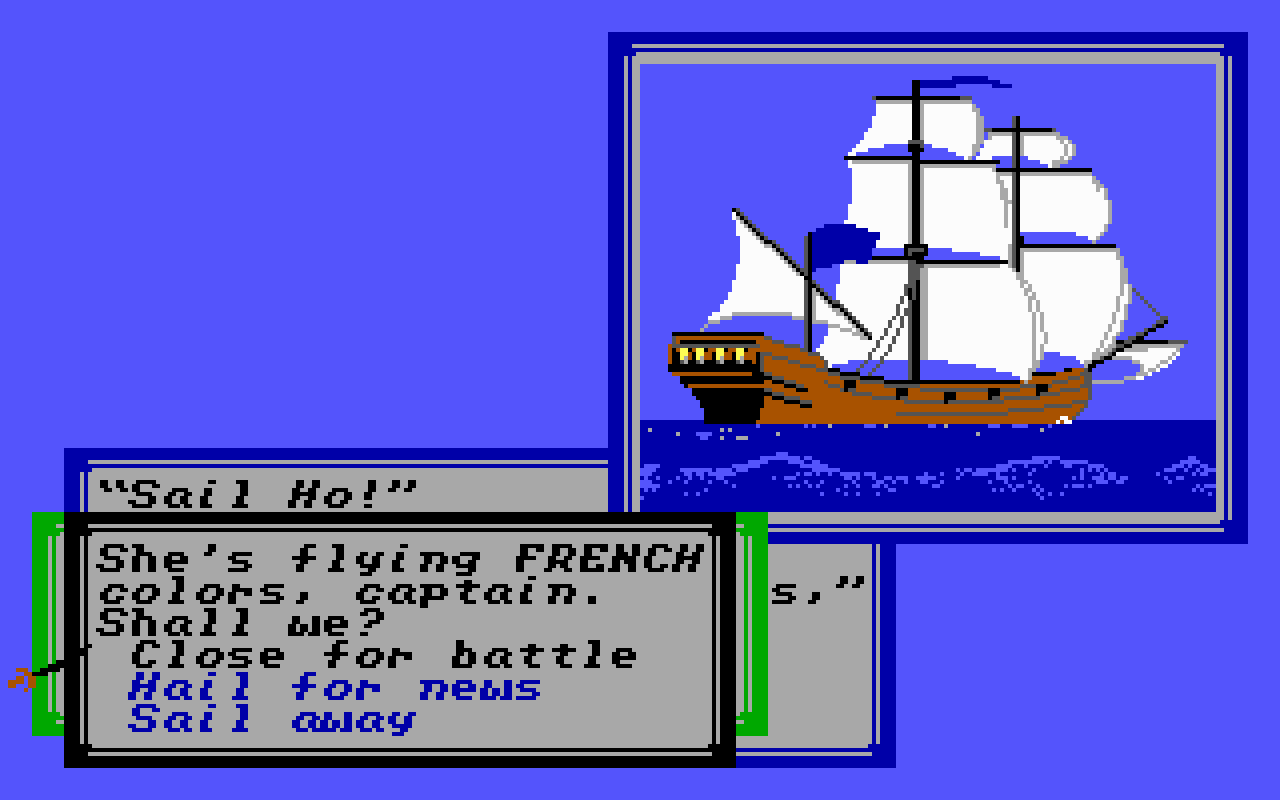 Gameplay screen of Sid Meier's Pirates! (2/8)