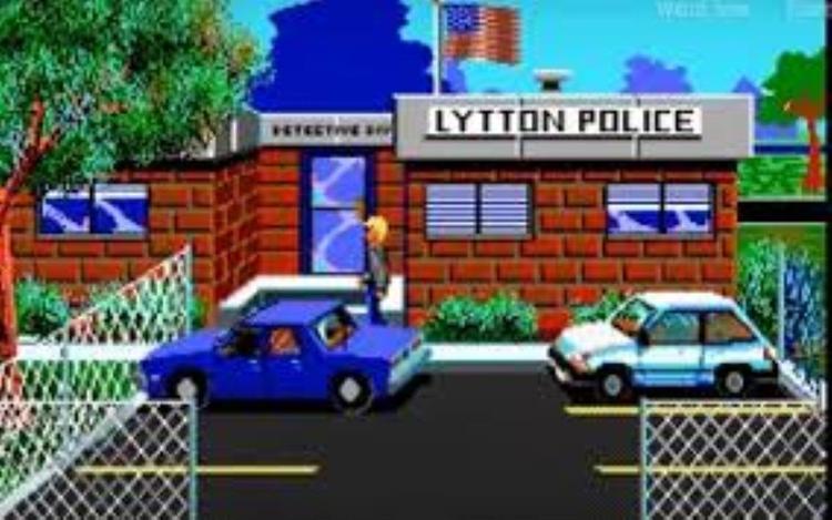 Gameplay screen of Police Quest 2: The Vengeance (1/8)