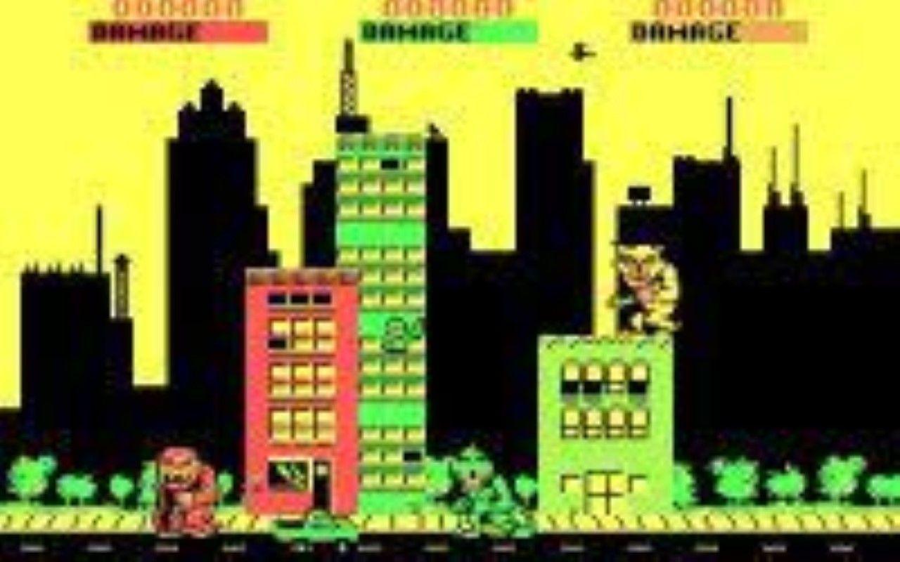 Gameplay screen of Rampage (3/4)