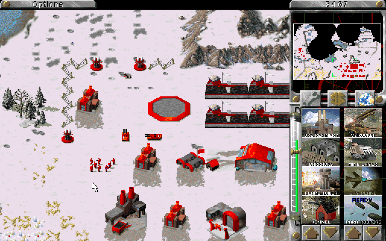 Gameplay screen of Command & Conquer: Red Alert (2/8)