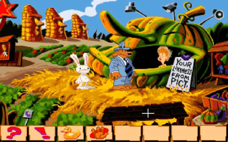 Gameplay screen of Sam & Max: Hit the Road (7/8)