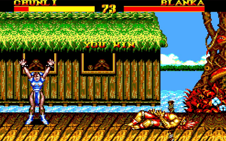 Gameplay screen of Street Fighter II (8/8)