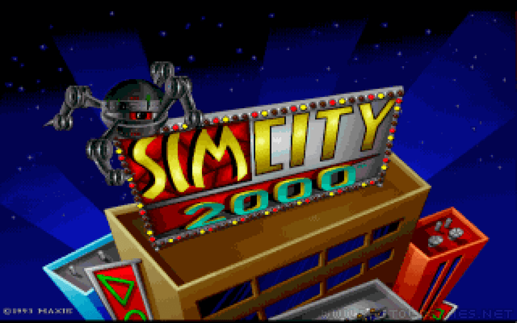 Gameplay screen of SimCity 2000 (1/8)
