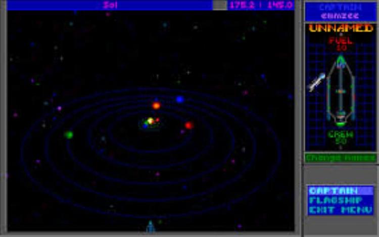 Gameplay screen of Star Control (2/4)