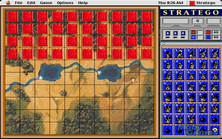 Gameplay screen of Stratego (5/8)