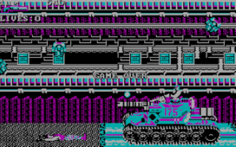 Gameplay screen of Super Contra (4/8)