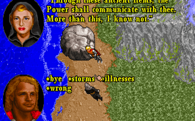 Gameplay screen of Ultima VII: Part Two - Serpent Isle (6/8)