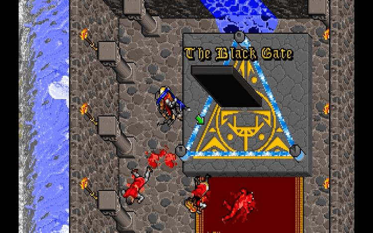 Gameplay screen of Ultima VII: The Black Gate (8/8)