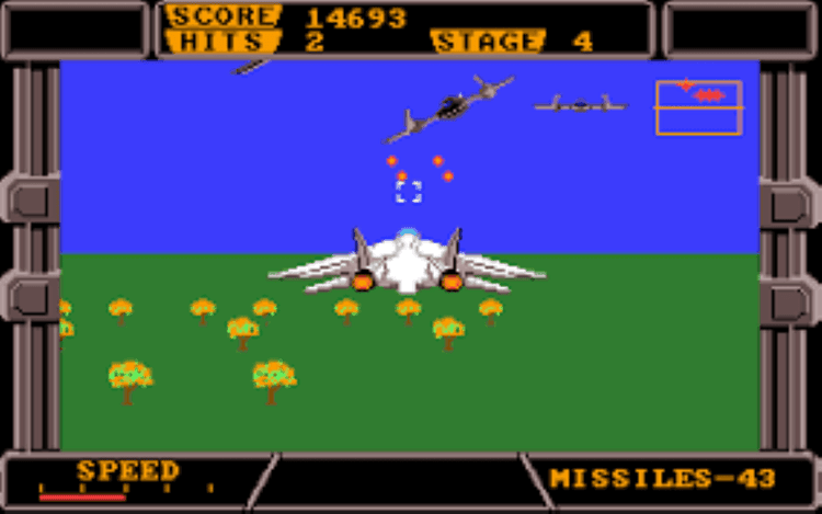 Gameplay screen of After Burner II (7/8)