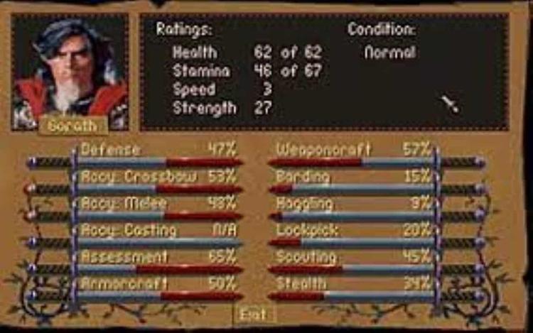 Gameplay screen of Betrayal at Krondor (7/8)