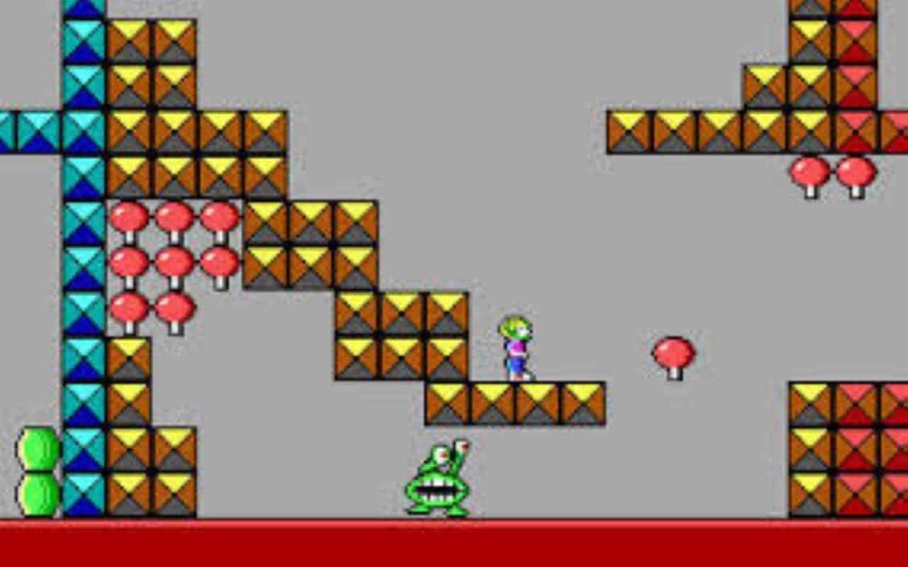 Gameplay screen of Commander Keen 1: Marooned on Mars (1/8)