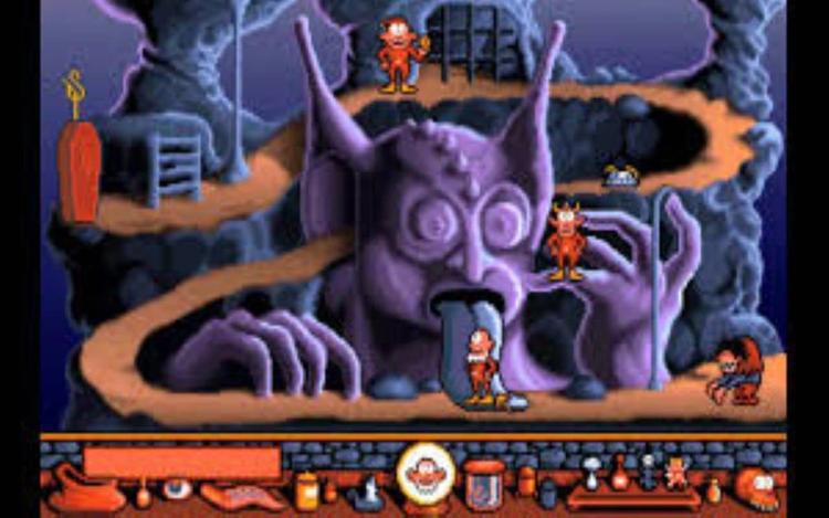 Gameplay screen of Gobliiins (7/8)