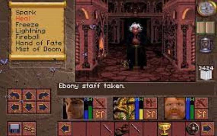 Gameplay screen of Lands of Lore: The Throne of Chaos (5/8)