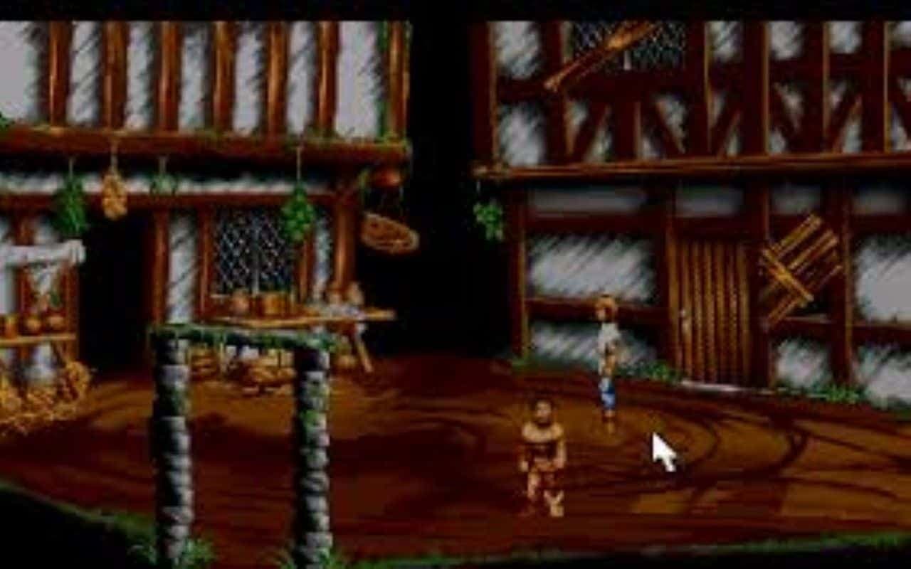 Gameplay screen of Lure of the Temptress (8/8)