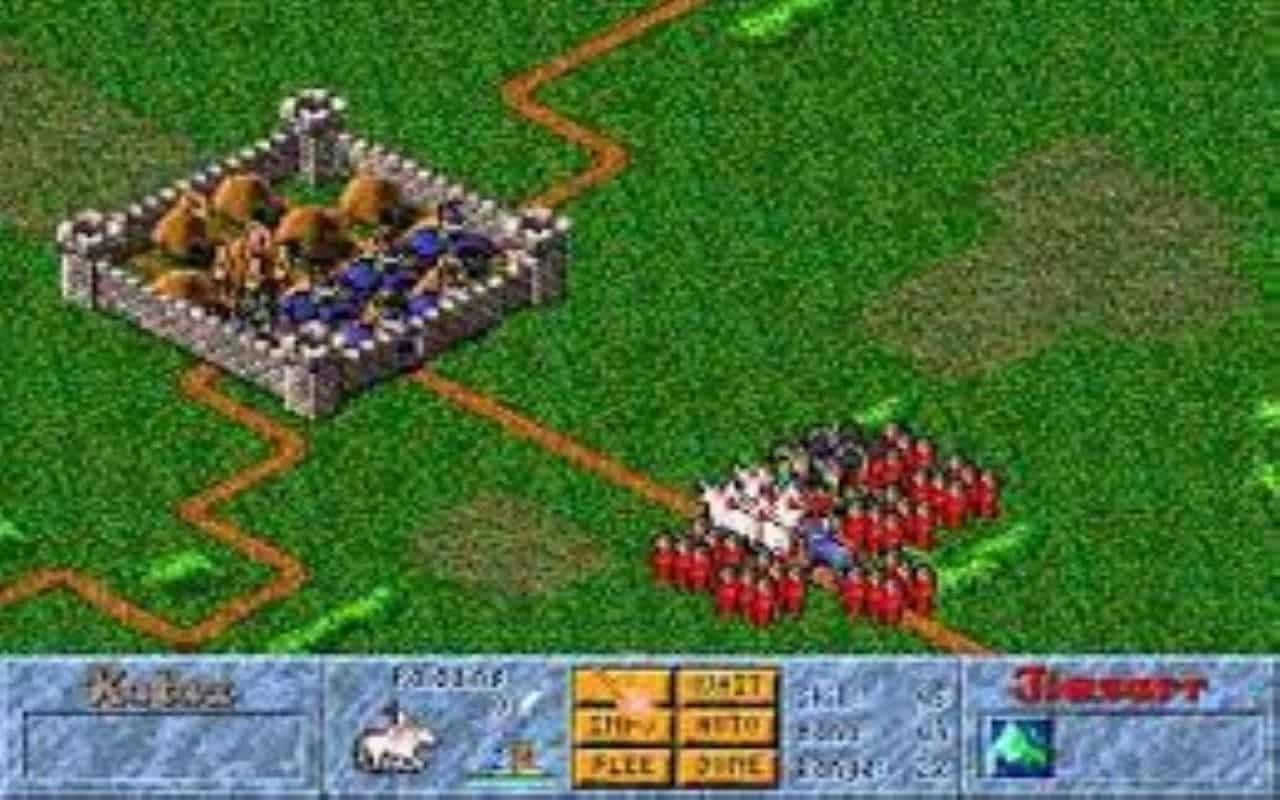 Gameplay screen of Master of Magic (8/8)