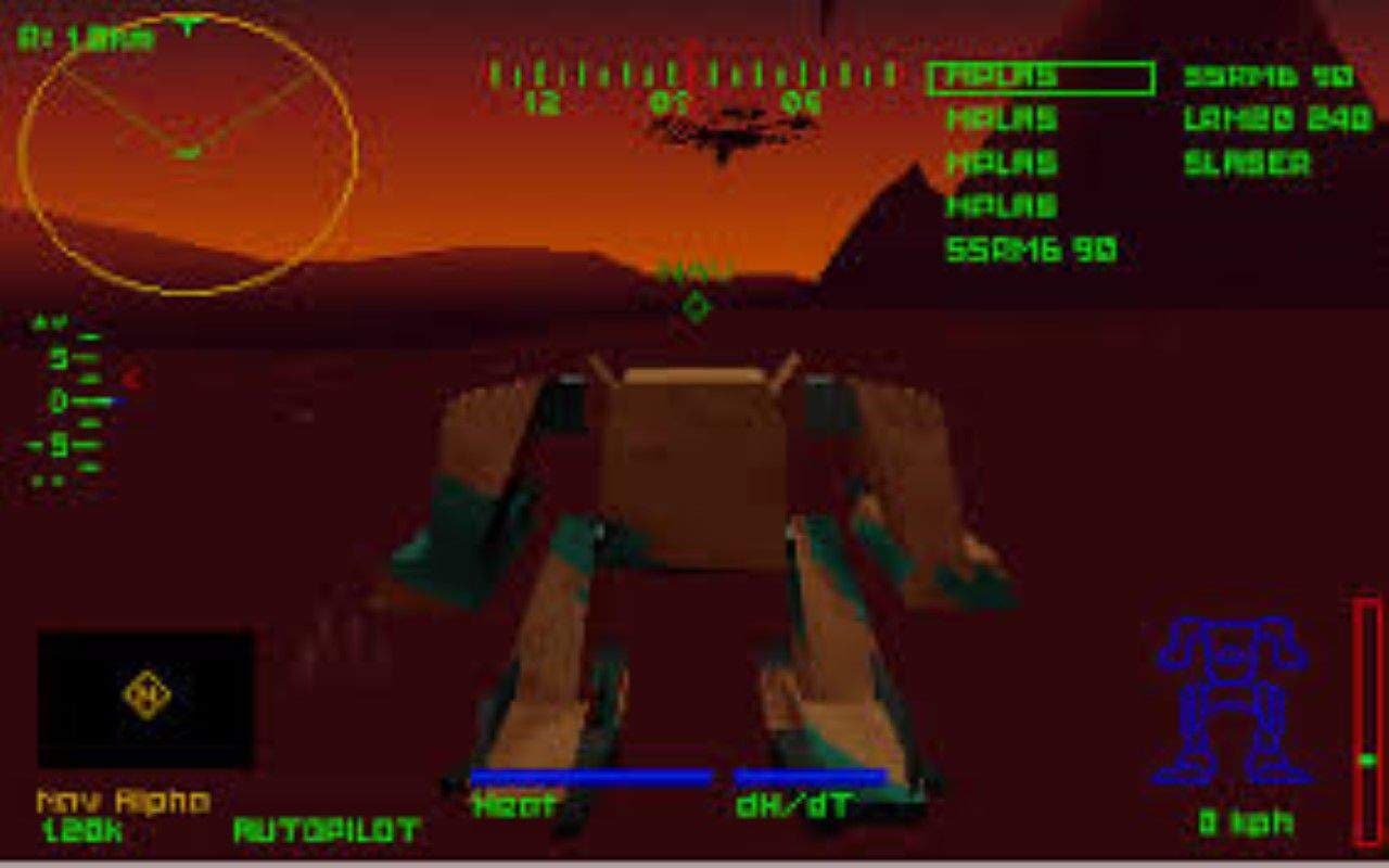 Gameplay screen of MechWarrior 2: 31st Century Combat (2/8)