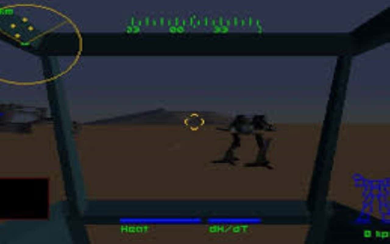 Gameplay screen of MechWarrior 2: 31st Century Combat (7/8)