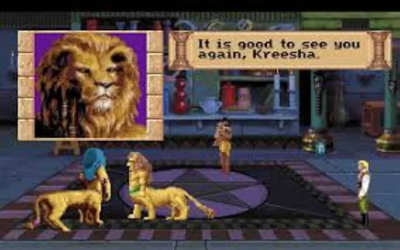 Gameplay screen of Quest for Glory III: Wages of War (1/8)