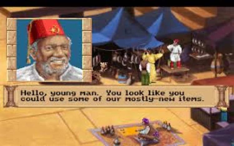 Gameplay screen of Quest for Glory III: Wages of War (7/8)
