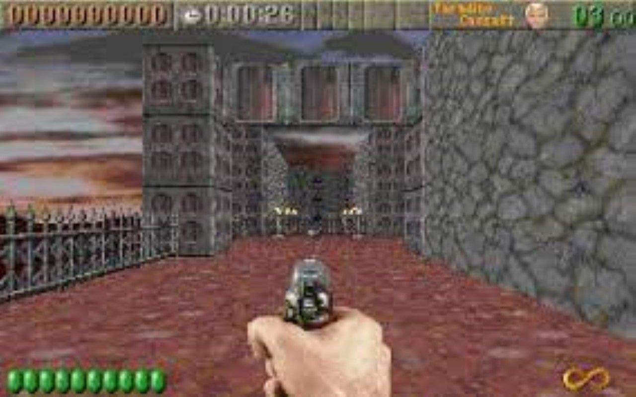 Gameplay screen of Rise of the Triad: Dark War (2/8)