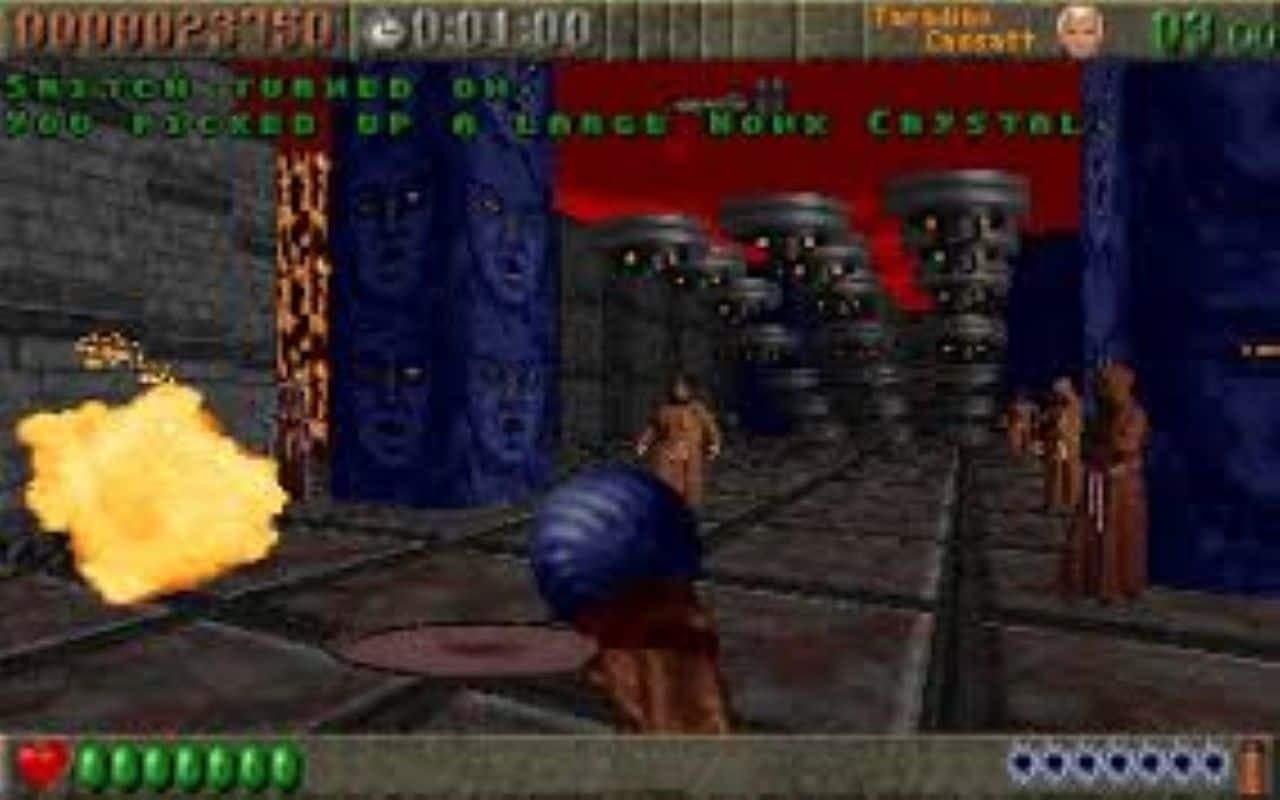Gameplay screen of Rise of the Triad: Dark War (1/8)