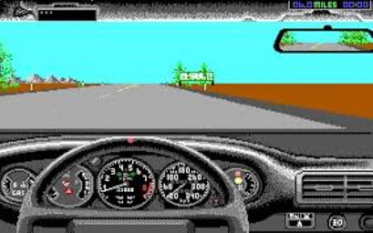 Gameplay screen of Test Drive (7/8)