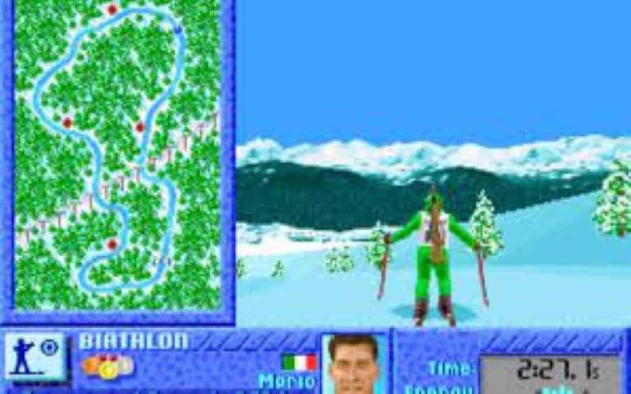 Gameplay screen of The Games: Winter Challenge (6/8)