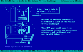 Gameplay screen of The Hitchhiker's Guide to the Galaxy (2/4)