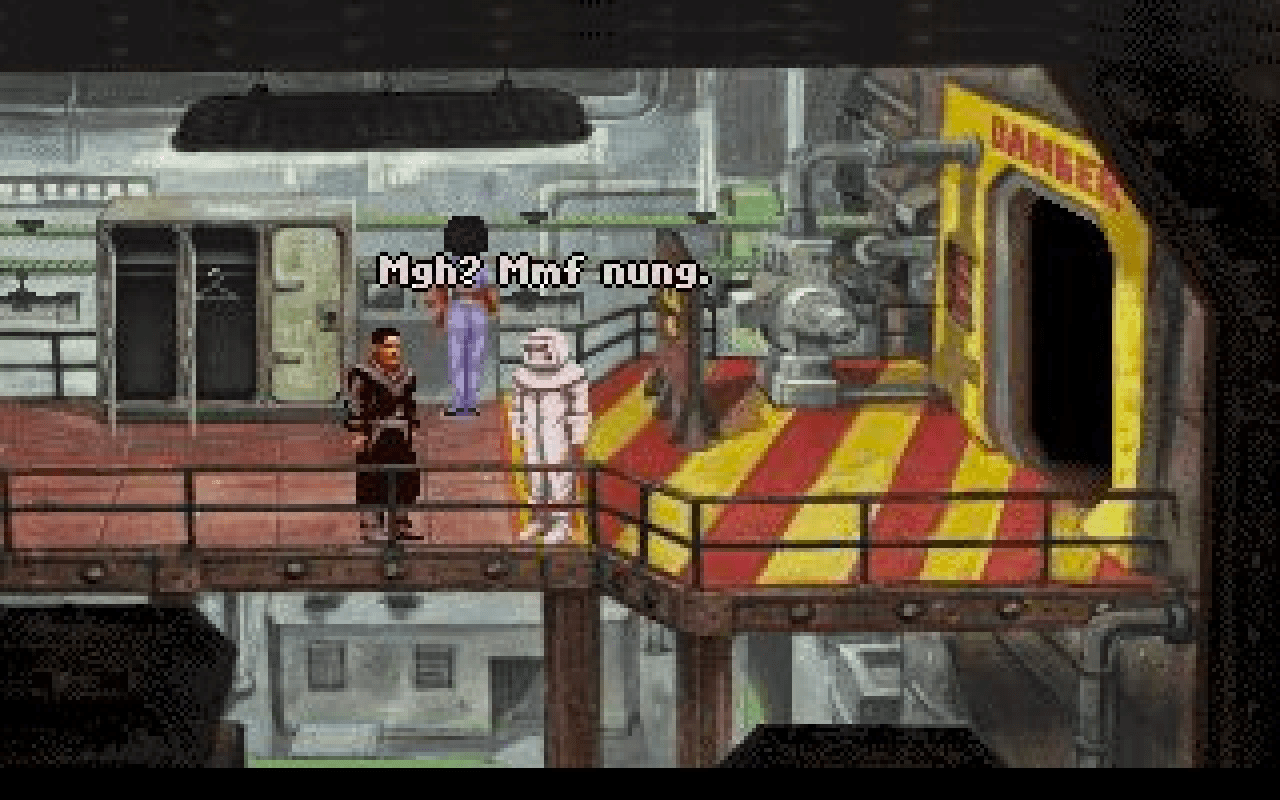 Gameplay screen of Beneath a Steel Sky (4/8)