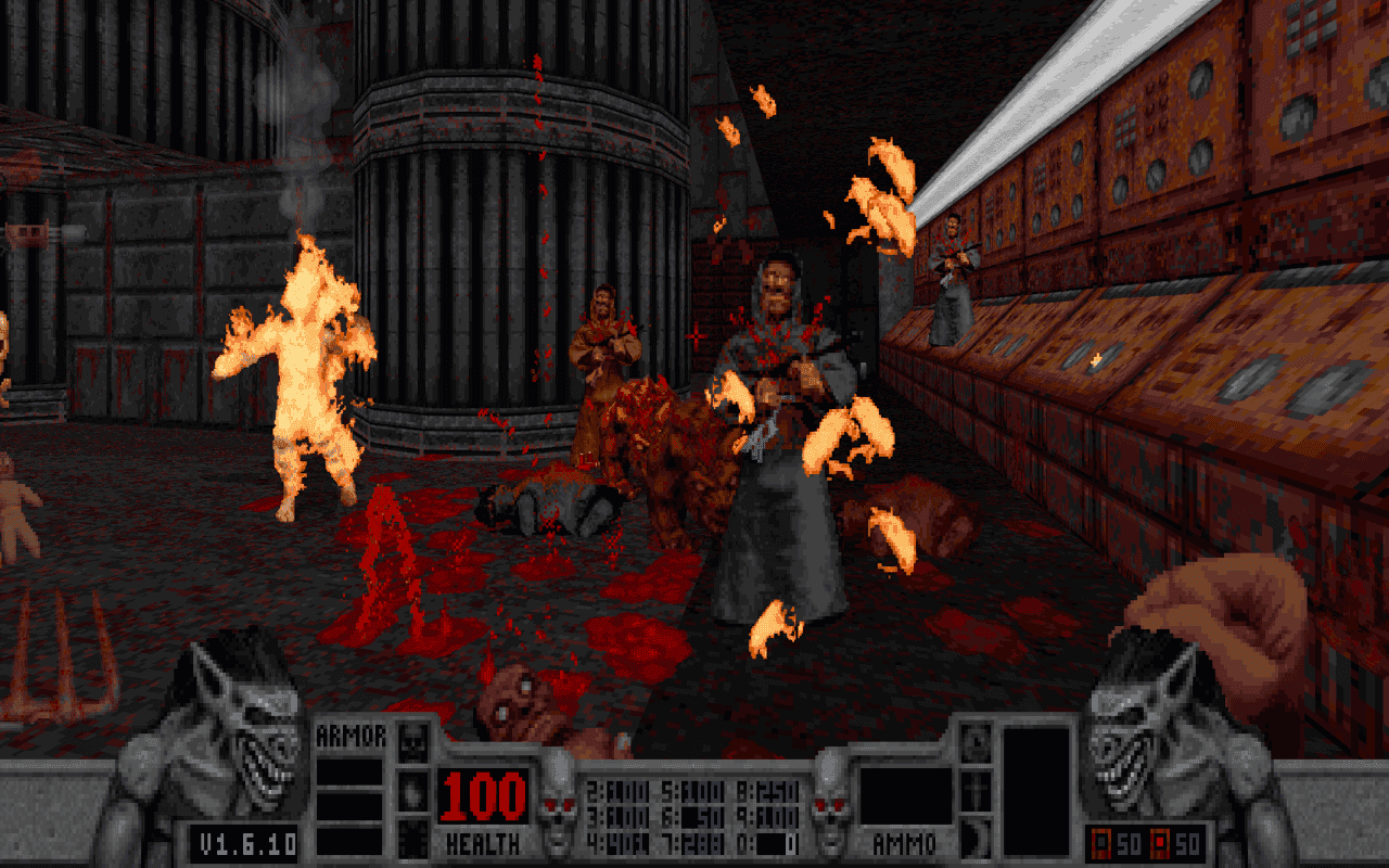 Gameplay screen of Blood (5/8)