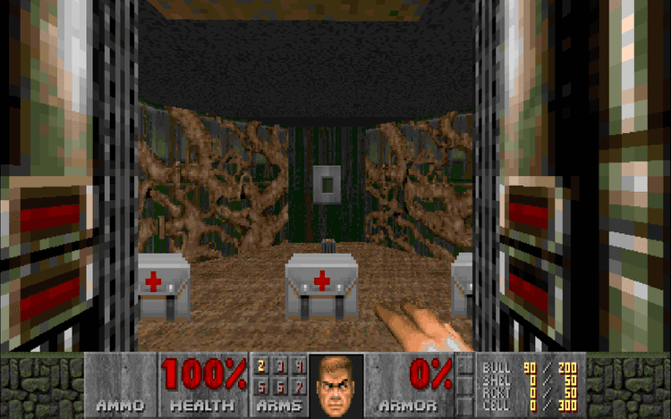 Gameplay screen of DOOM (2/8)