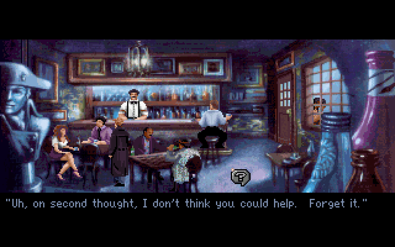 Gameplay screen of Gabriel Knight: Sins of the Fathers (1/8)