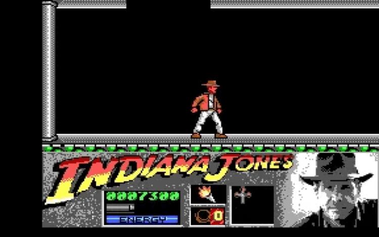 Gameplay screen of Indiana Jones and the Last Crusade: The Action Game (1/8)