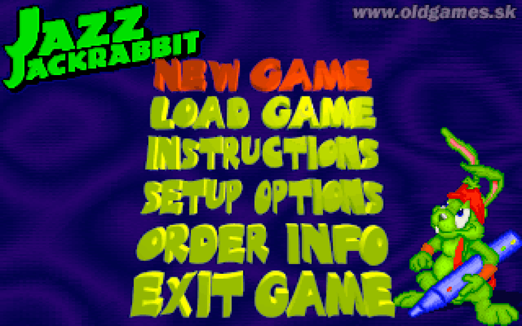 Gameplay screen of Jazz Jackrabbit (6/8)