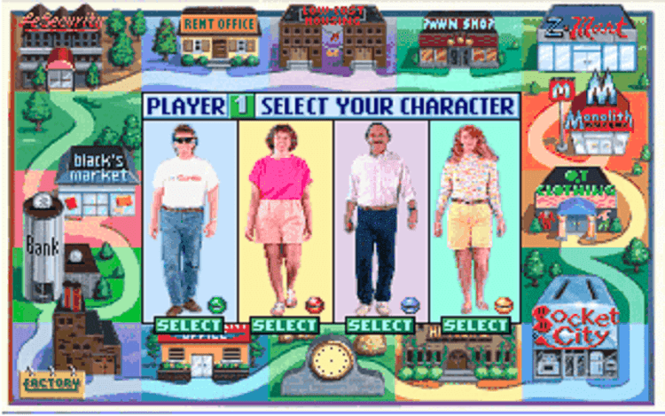 Gameplay screen of Jones in the Fast Lane (7/8)