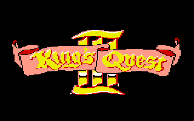 Gameplay screen of King's Quest III: To Heir is Human (1/8)