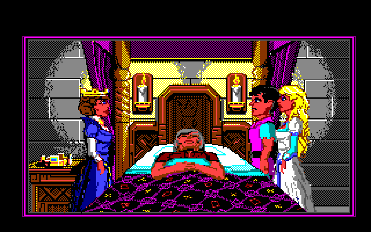 Gameplay screen of King's Quest IV: The Perils of Rosella (2/8)