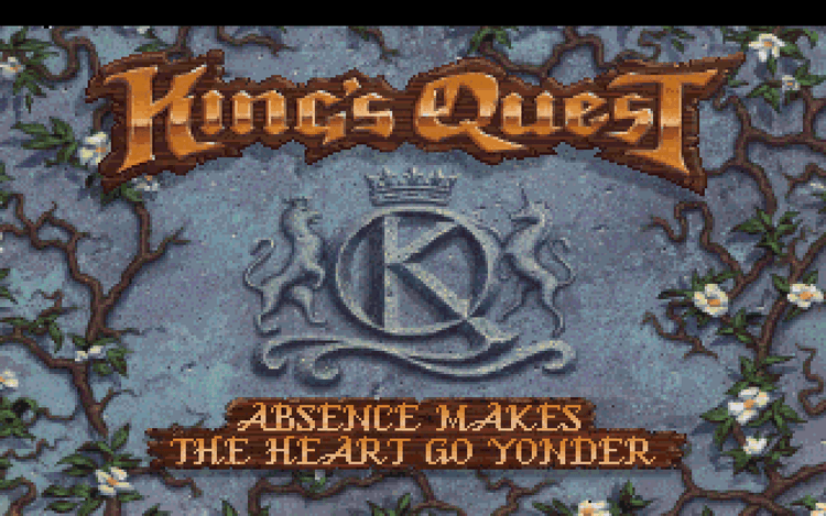 Gameplay screen of King's Quest V: Absence Makes the Heart Go Yonder! (7/8)