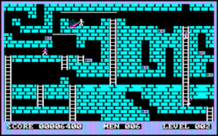 Gameplay screen of Lode Runner (7/8)