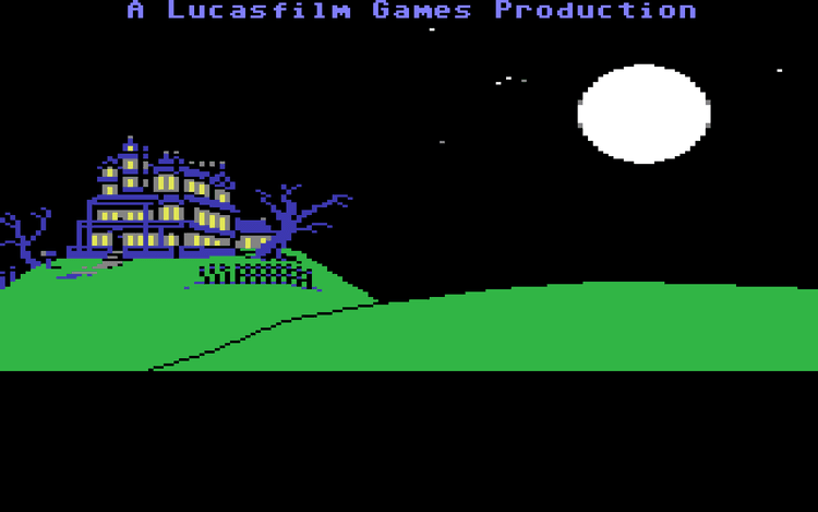 Gameplay screen of Maniac Mansion (1/8)