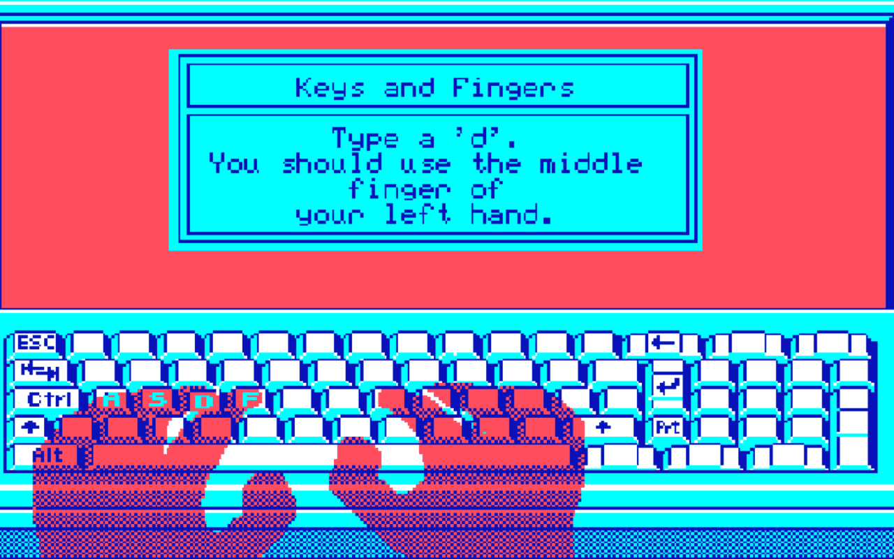 Gameplay screen of Mavis Beacon Teaches Typing! (5/8)